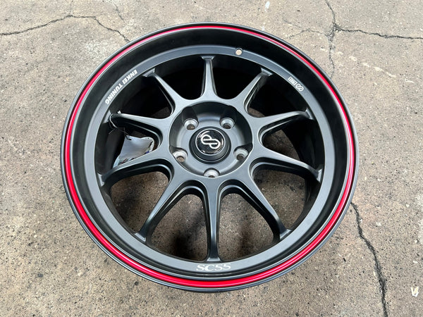 New 17X8 ET40 Enkei SC55Rim (4 wheel) Matt Black 5X114.3