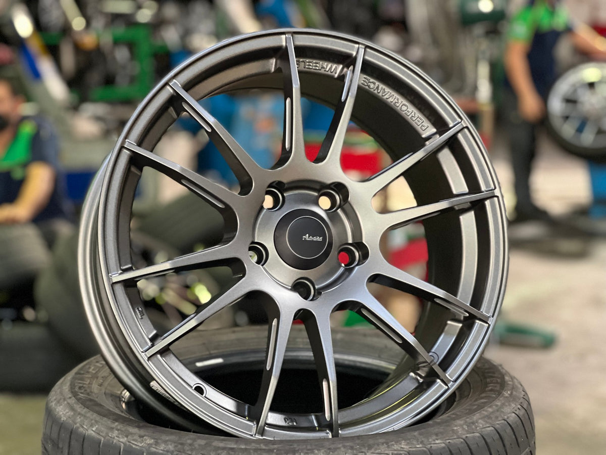 NEW 18X8 ET45 Advanti Mercury VI Rim (4 wheel) Dark Gunmetal 5X112