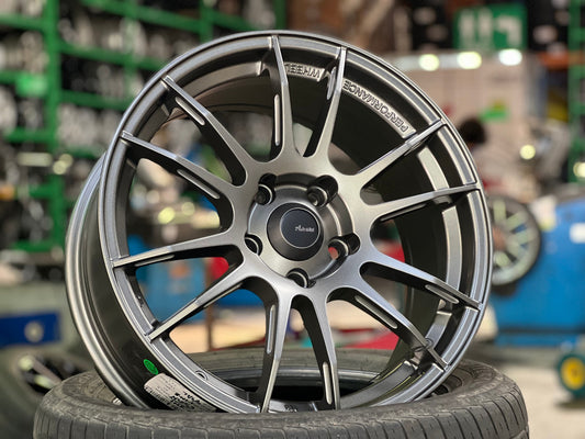 NEW 18X8 ET45 Advanti Mercury VI Rim (4 wheel) Dark Gunmetal 5X112