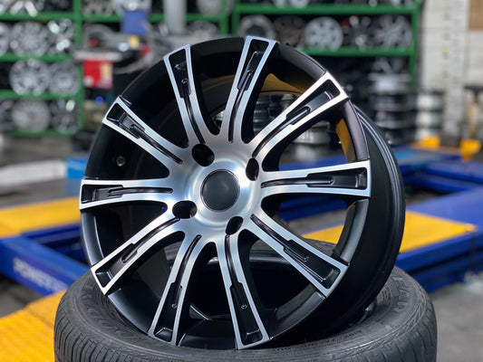 New 16X7.5 ET35 Advanti SL45G Rim (4 wheel) Matt Black 4X114.3