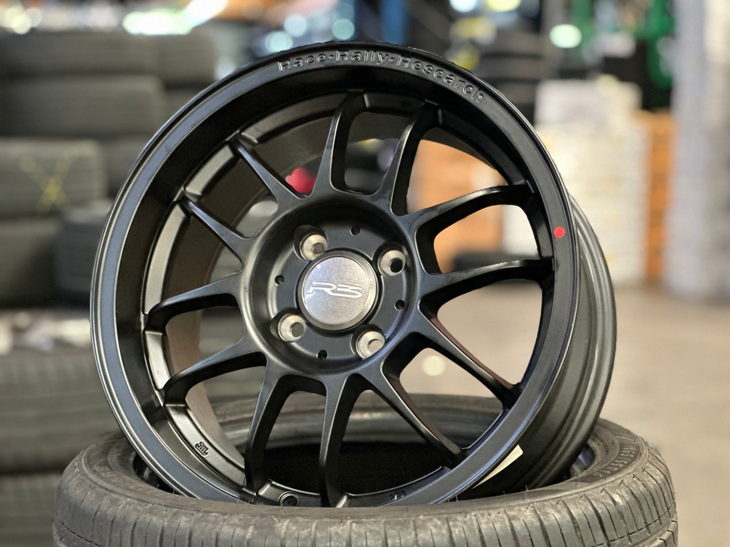 New 15X7 ET35 Proton R3 Rim (4 wheel) Matt Black 4X100