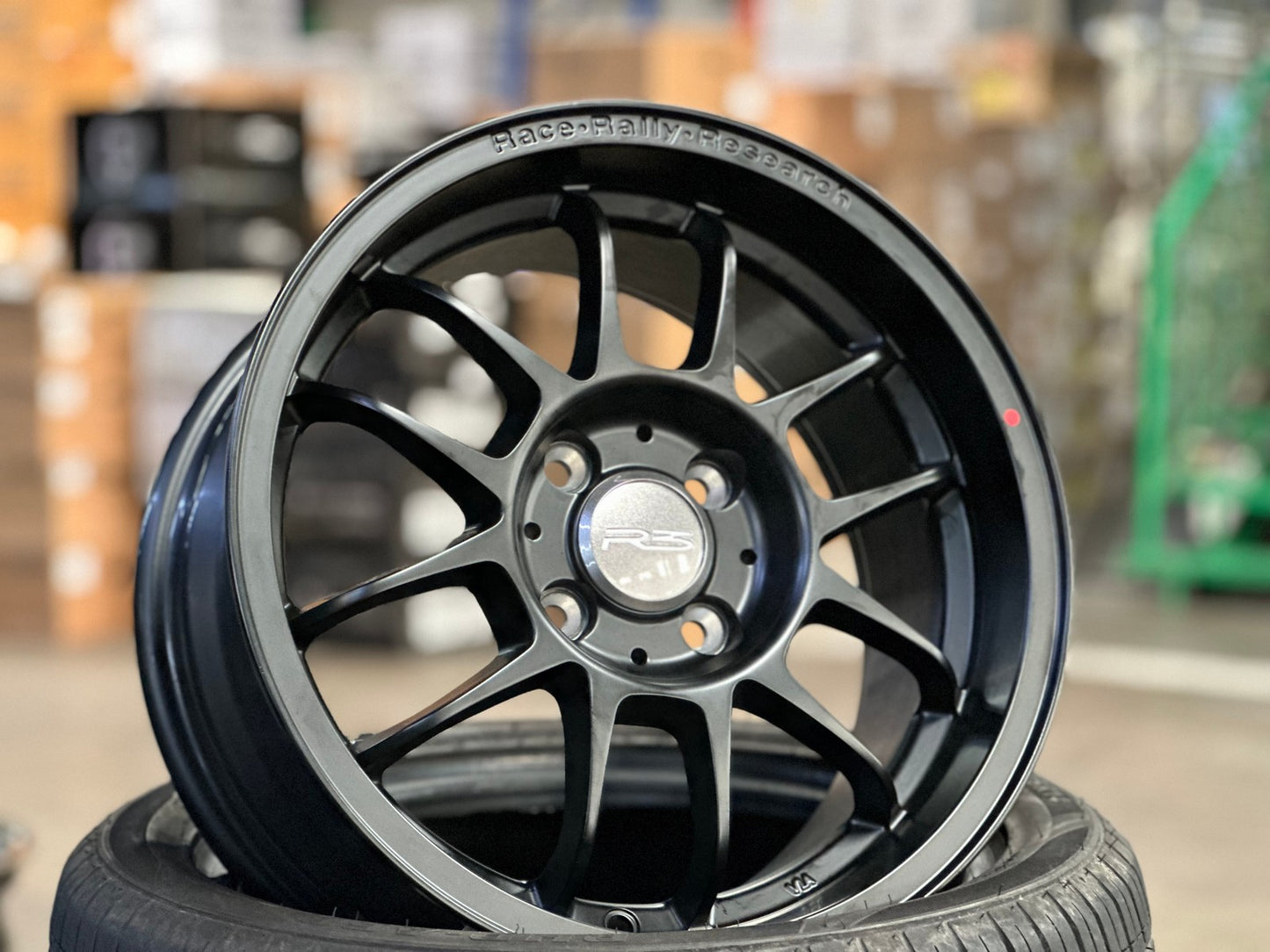 New 15X7 ET35 Proton R3 Rim (4 wheel) Matt Black 4X100
