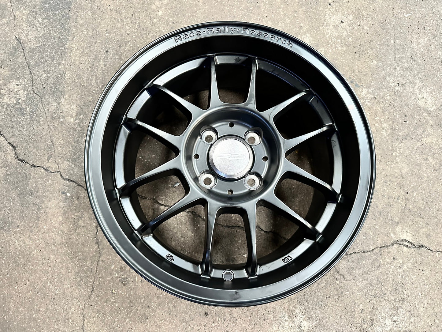 New 15X7 ET35 Proton R3 Rim (4 wheel) Matt Black 4X100