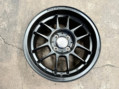 New 15X7 ET35 Proton R3 Rim (4 wheel) Matt Black 4X100
