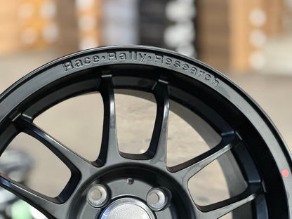 New 15X7 ET35 Proton R3 Rim (4 wheel) Matt Black 4X100