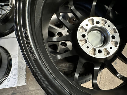 New 15X7 ET35 Proton R3 Rim (4 wheel) Matt Black 4X100