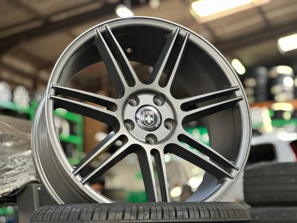 New 19X8.5 ET45 HRE Design Rim (4 wheel) Matt Gunmetal 5X112