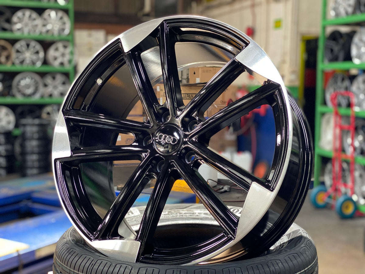 New 19X8.5 ET42 TCK Racing Rim (4 wheel) Gloss Black 5X112
