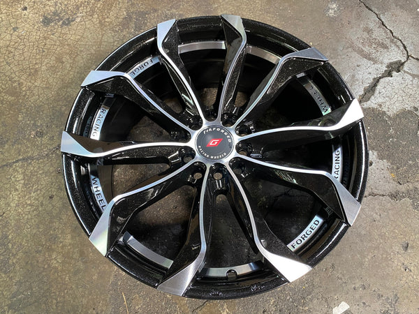 New 17X7.5 ET38 TCK Racing Rim (4 wheel) Gloss Black PF 5X114.3