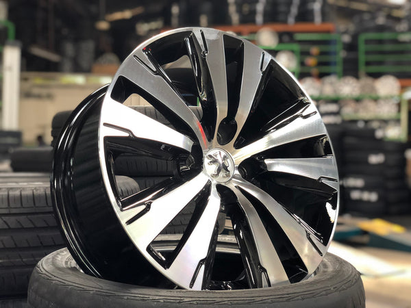 New 17X7.5 ET29 TWS 1346 Rim (4 wheel) Gloss Black PF 4X108