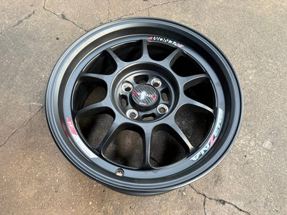 New 15X7 ET38 Lenso Venom Zero Rim (4 wheel) Matt Black 4X100