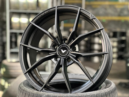 New 18X8 ET45 Vorsteiner VFF108 Rim (4 wheel) Matt Gunmetal 5X112