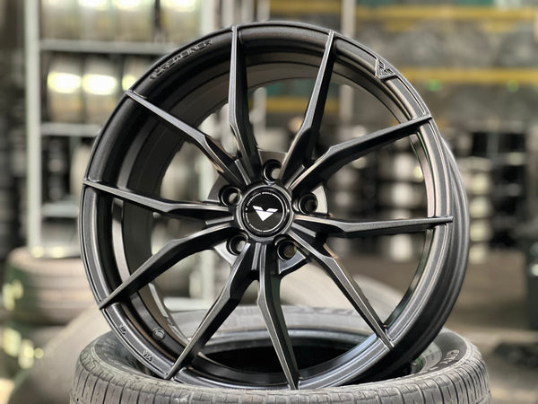 New 18X8 ET45 Vorsteiner VFF108 Rim (4 wheel) Matt Gunmetal 5X112
