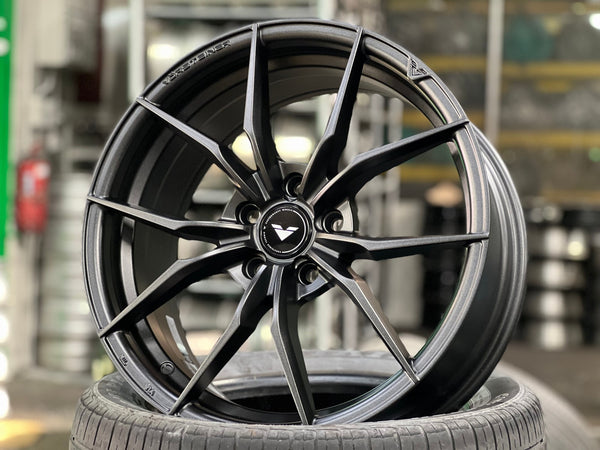 New 18X8 ET45 Vorsteiner VFF108 Rim (4 wheel) Matt Gunmetal 5X112