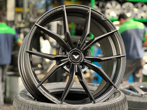 New 18X8 ET45 Vorsteiner VFF108 Rim (4 wheel) Matt Gunmetal 5X112