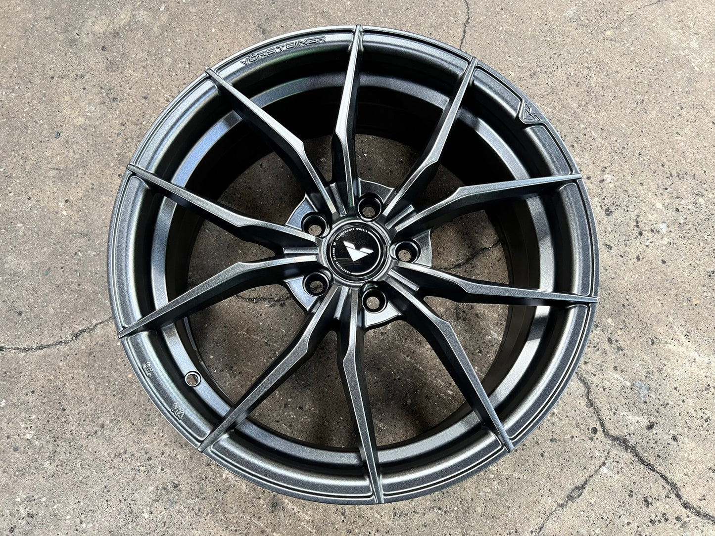 New 18X8 ET45 Vorsteiner VFF108 Rim (4 wheel) Matt Gunmetal 5X112