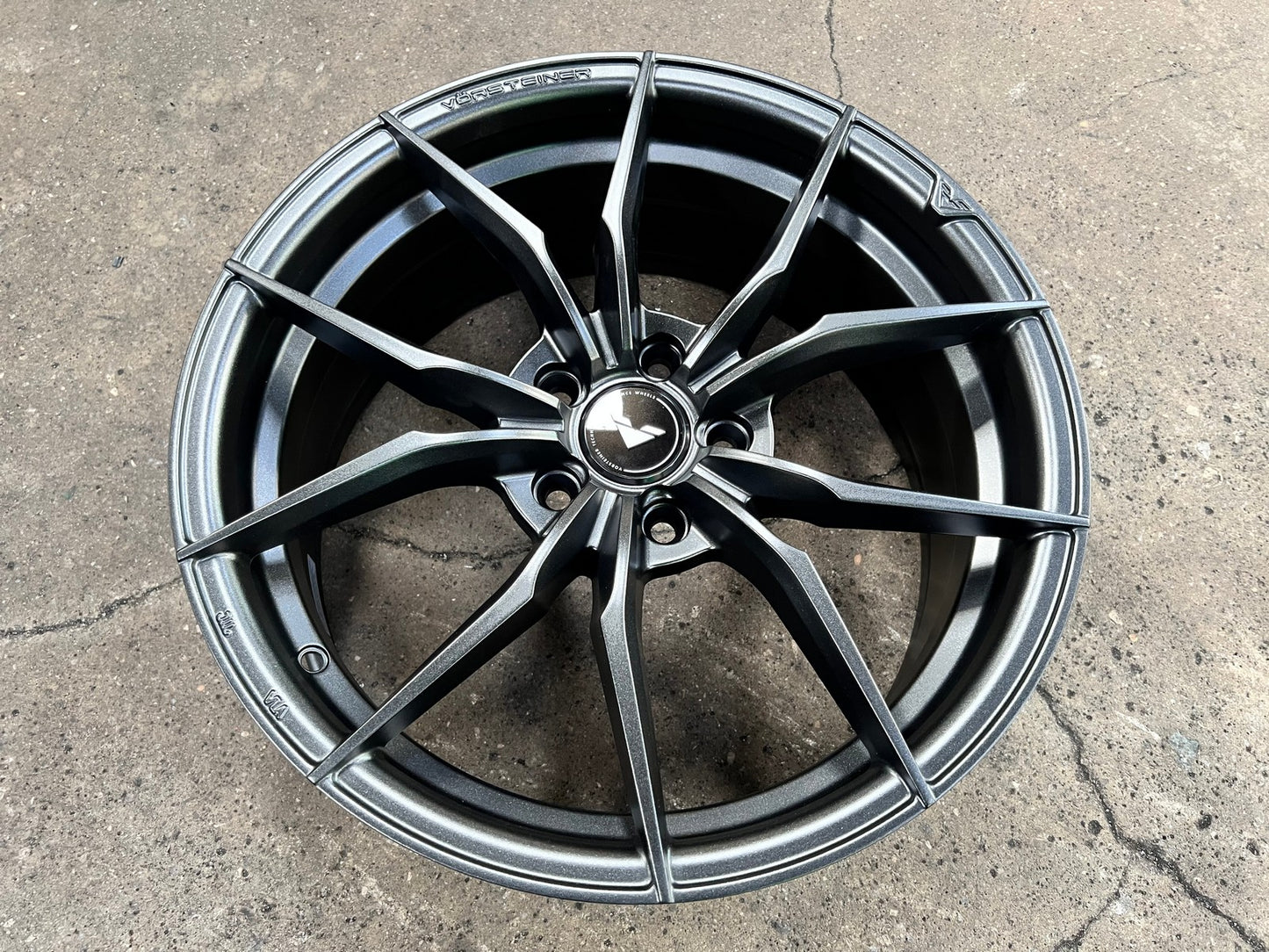 New 18X8 ET45 Vorsteiner VFF108 Rim (4 wheel) Matt Gunmetal 5X112