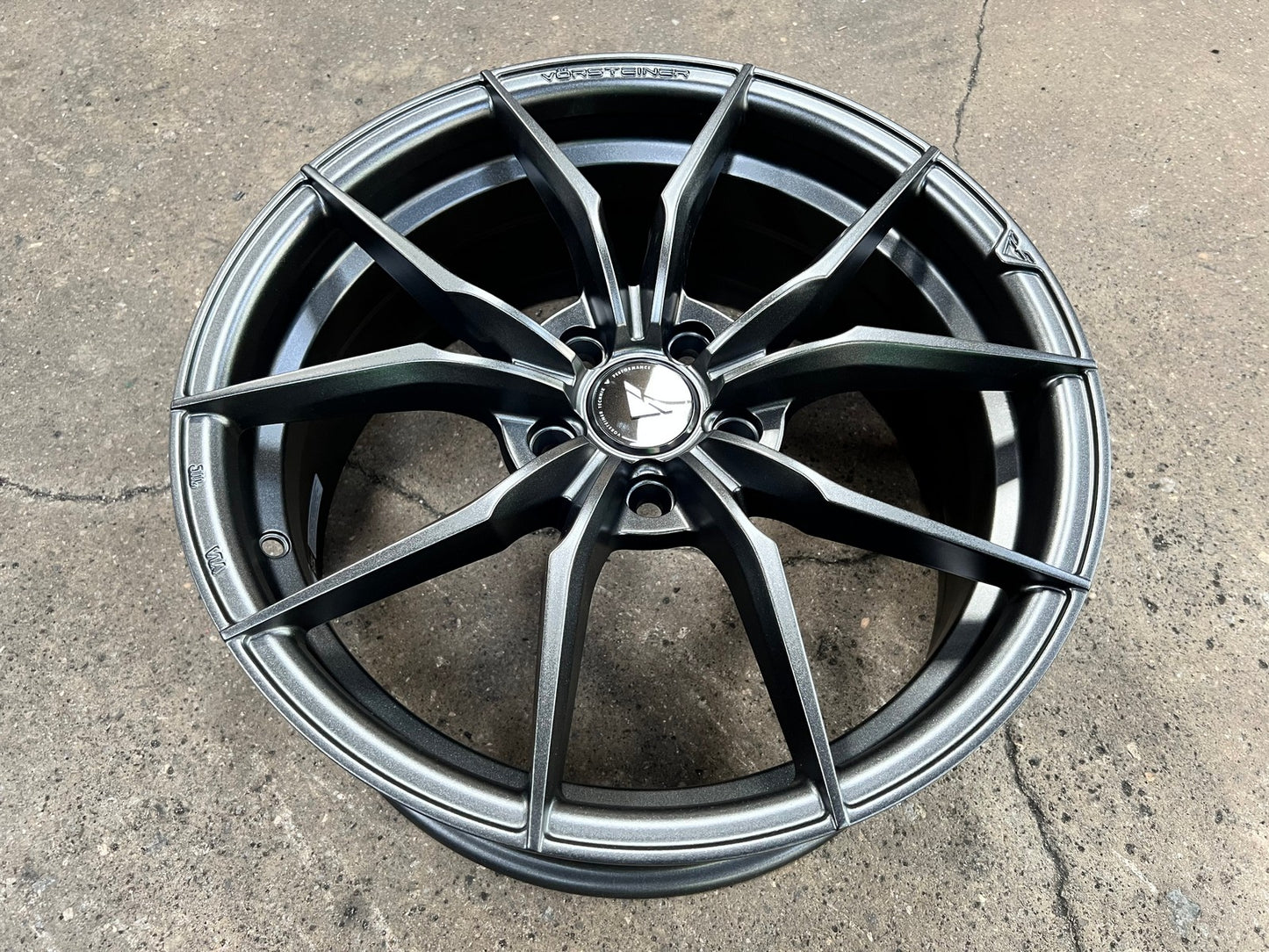 New 18X8 ET45 Vorsteiner VFF108 Rim (4 wheel) Matt Gunmetal 5X112
