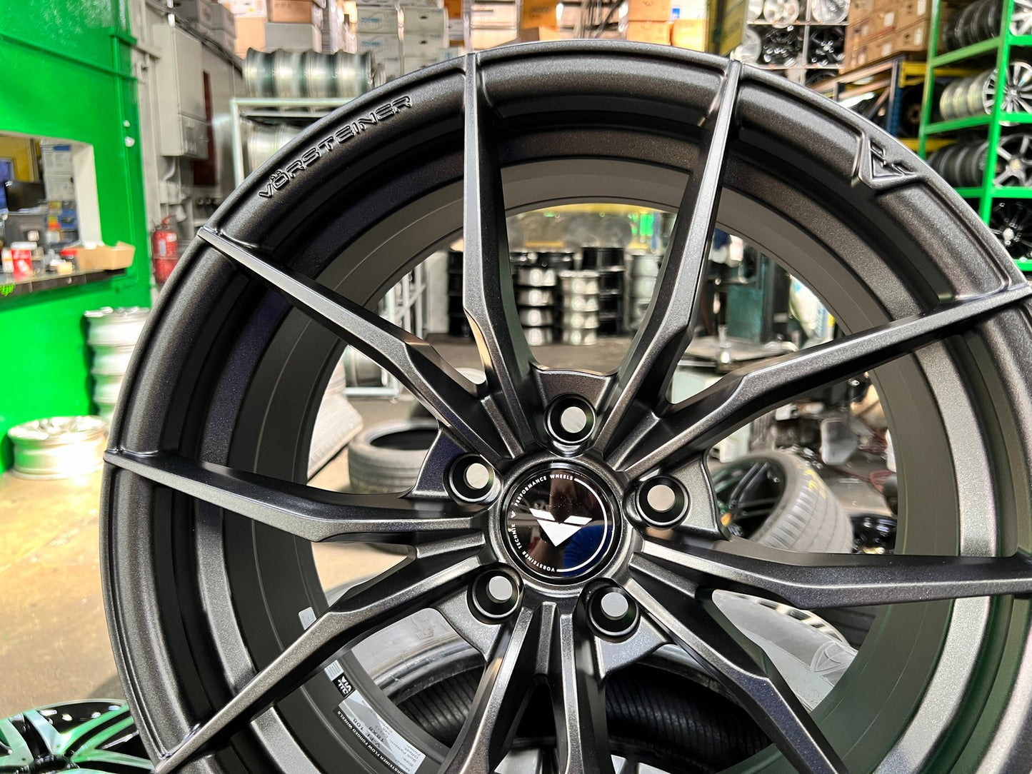 New 18X8 ET45 Vorsteiner VFF108 Rim (4 wheel) Matt Gunmetal 5X112