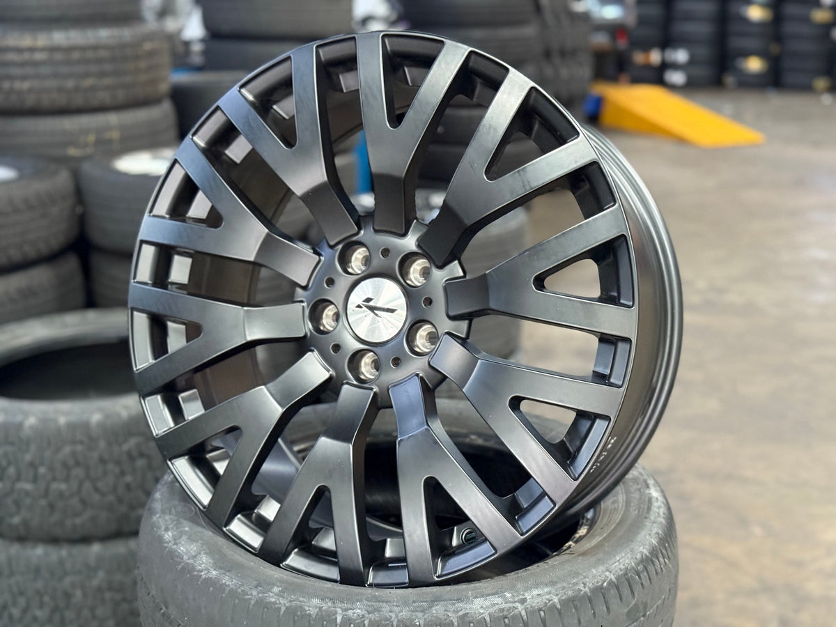 New 20X8.5 ET45 Kahn RS Design Rim (4 wheel) Matt Black 5X114.3