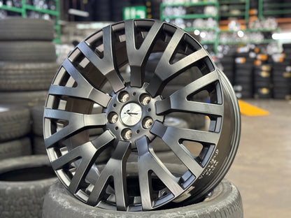 New 20X8.5 ET45 Kahn RS Design Rim (4 wheel) Matt Black 5X114.3