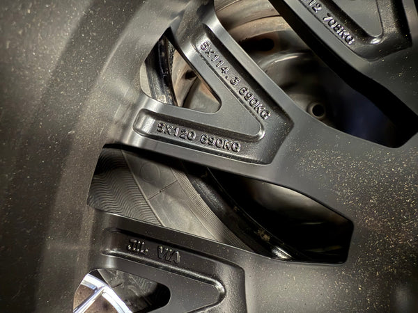 New 20X8.5 ET45 Kahn RS Design Rim (4 wheel) Matt Black 5X114.3