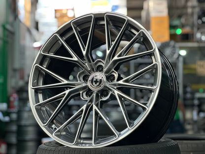 New 20x9 ET25 20x10 ET35 HRE FF28 (4 wheel) 5x112 Liquid Silver