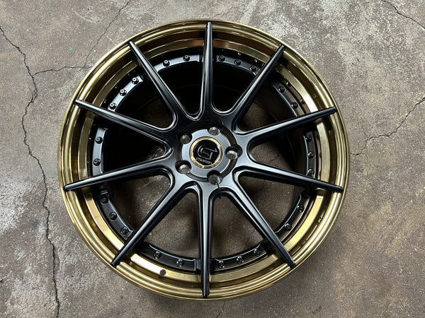 New 20x8.5 ET30 20x10 ET40 G Forged GF02 (4 wheel) 5x112 Bronze Black