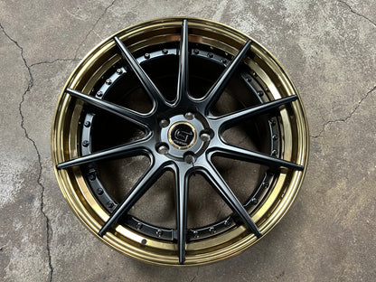 New 20x8.5 ET30 20x10 ET40 G Forged GF02 (4 wheel) 5x114.3 Bronze Black