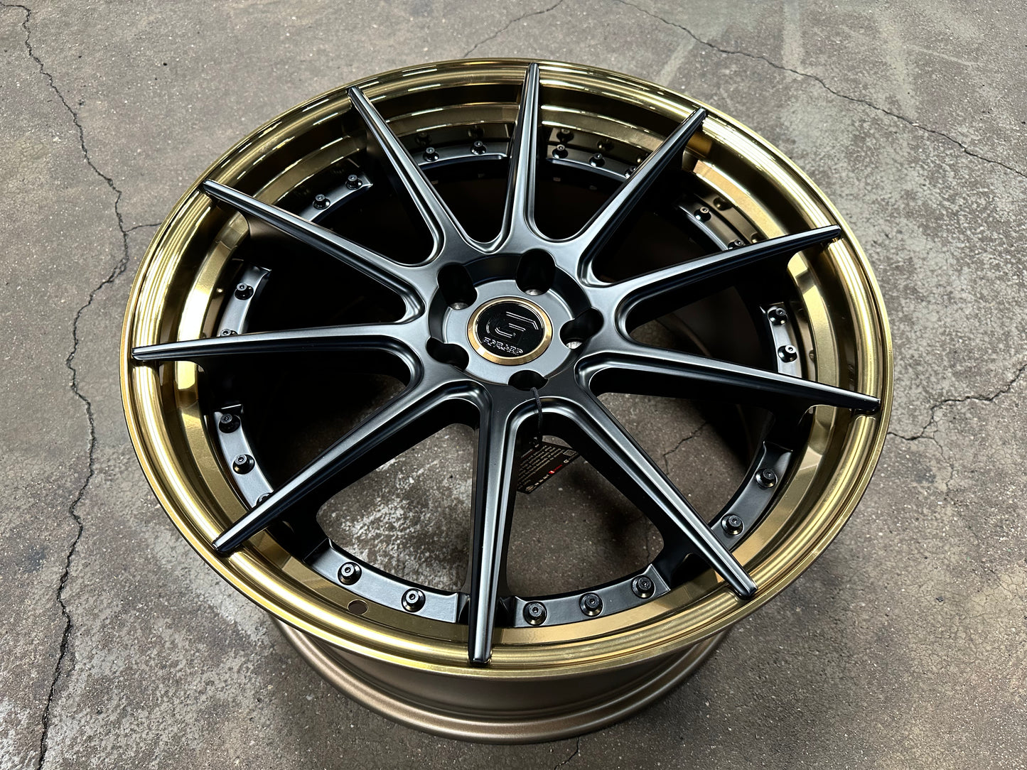 New 20x8.5 ET30 20x10 ET40 G Forged GF02 (4 wheel) 5x112 Bronze Black