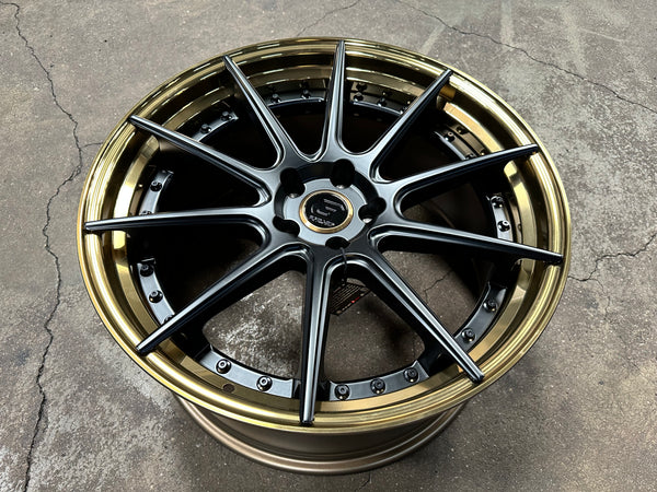 New 20x8.5 ET30 20x10 ET40 G Forged GF02 (4 wheel) 5x112 Bronze Black