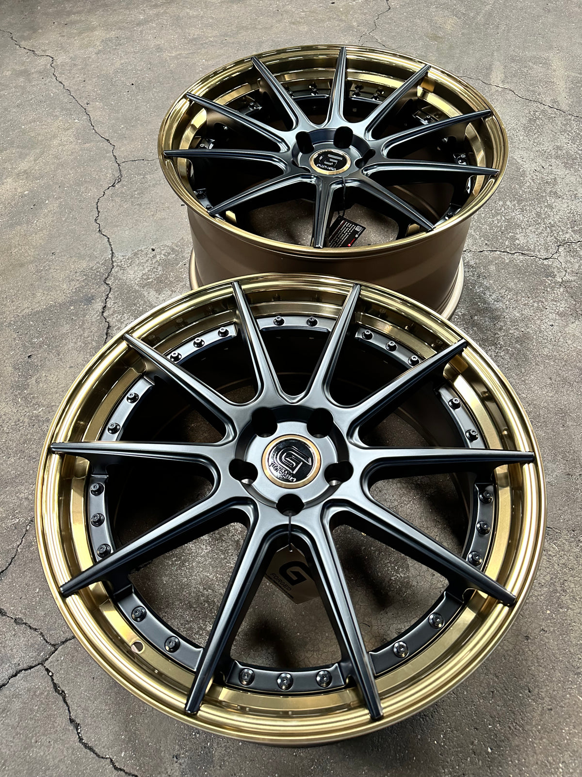 New 20x8.5 ET30 20x10 ET40 G Forged GF02 (4 wheel) 5x112 Bronze Black
