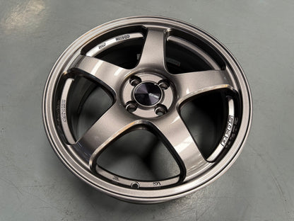 Enkei Racing PF05 17x7 ET45 4x100 Dark Silver Flow Formed Wheels (Set of 4)