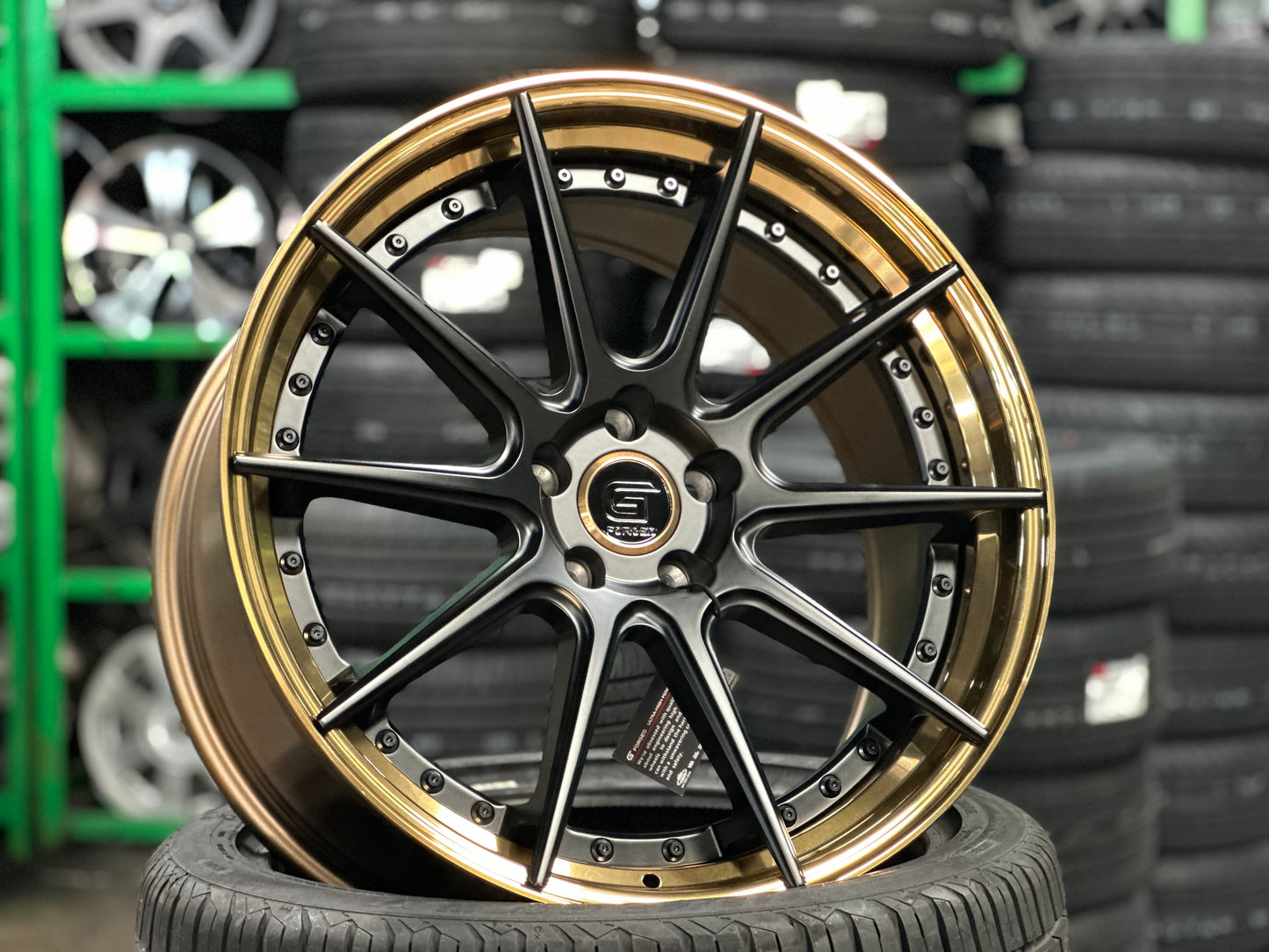 [Bundle] 20x8.5 ET30 G Forged GF02 (2 wheel) 5x112 Bronze Black