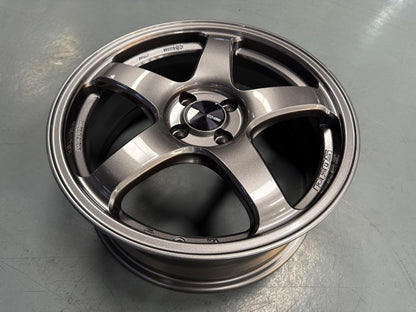 Enkei Racing PF05 17x7 ET45 4x100 Dark Silver Flow Formed Wheels (Set of 4)