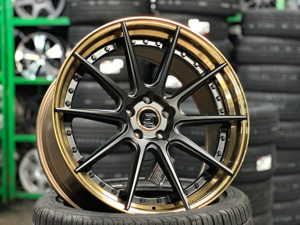 New 20x8.5 ET30 20x10 ET40 G Forged GF02 (4 wheel) 5x112 Bronze Black