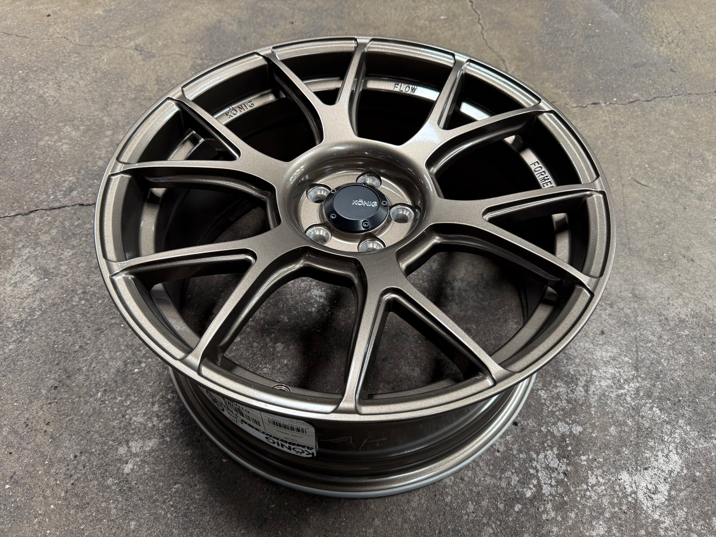 New 18x8.5 ET44 Konig Ampliform Rim (4 wheel) Bronze 5x100