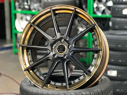 New 20x8.5 ET30 20x10 ET40 G Forged GF02 (4 wheel) 5x112 Bronze Black