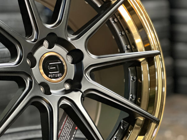 New 20x8.5 ET30 20x10 ET40 G Forged GF02 (4 wheel) 5x112 Bronze Black