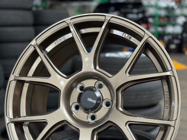 New 18x8.5 ET44 Konig Ampliform Rim (4 wheel) Bronze 5x100