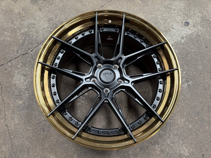 New 20x8.5 ET33 20x10 ET40 Vogue Wheel X01 (4 wheel) 5x120 Black Gold