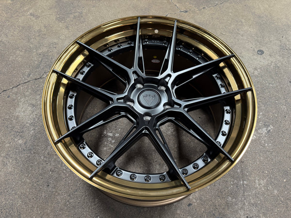 New 20x8.5 ET33 20x10 ET40 Vogue Wheel X01 (4 wheel) 5x120 Black Gold