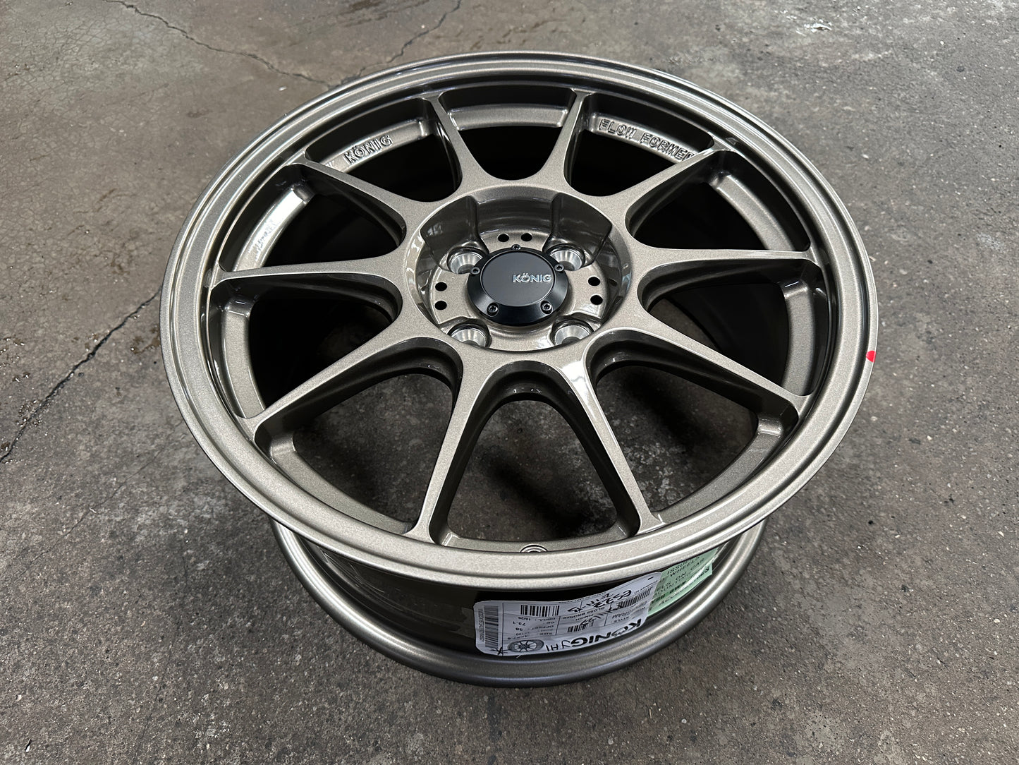 New 16X7.5 ET38 Konig Dekagram Rim (4 wheel) Bronze 4X100