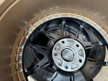 New 20x8.5 ET33 20x10 ET40 Vogue Wheel X01 (4 wheel) 5x120 Black Gold