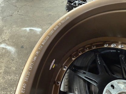 New 20x8.5 ET33 20x10 ET40 Vogue Wheel X01 (4 wheel) 5x120 Black Gold