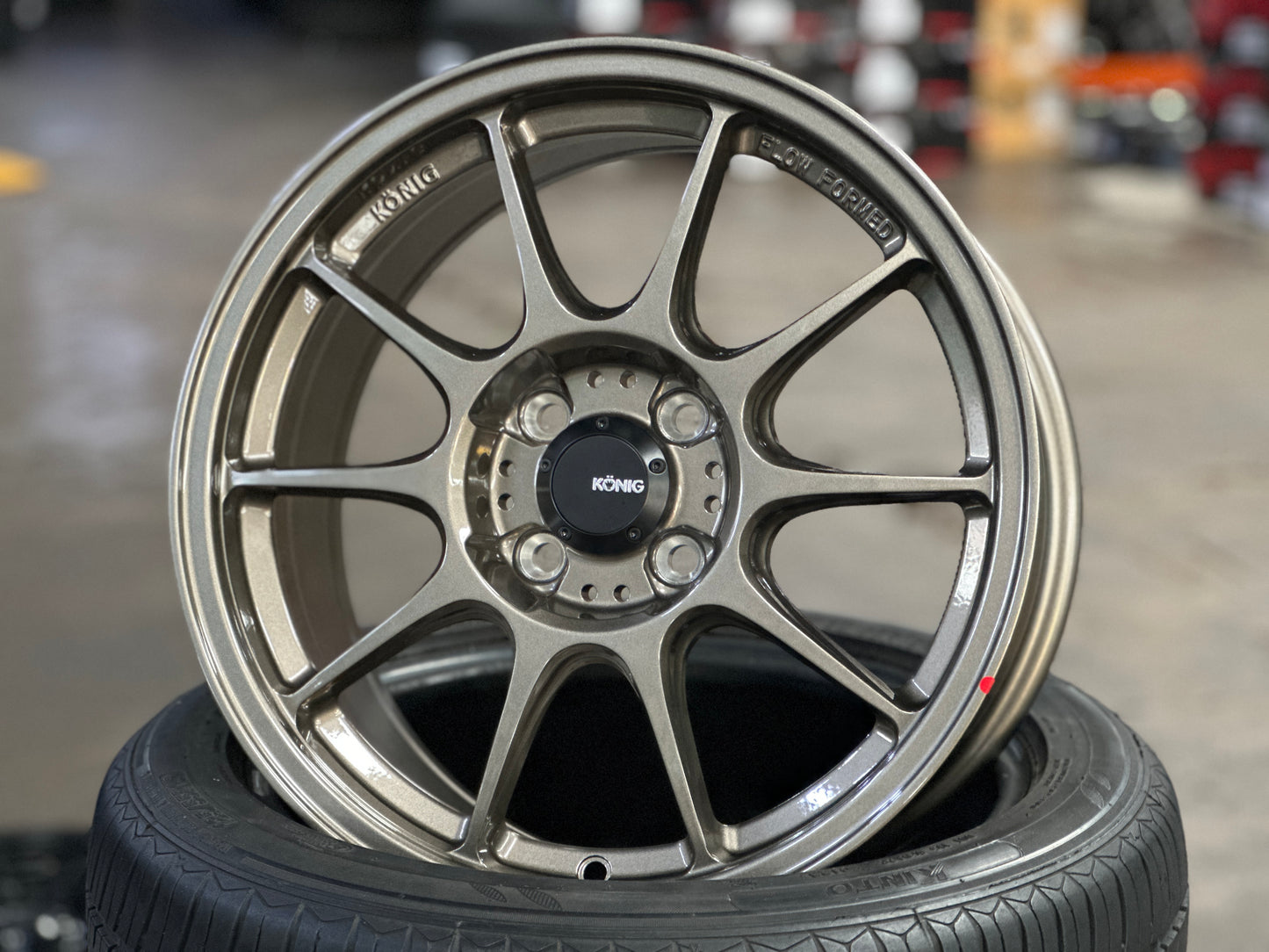 New 16X7.5 ET38 Konig Dekagram Rim (4 wheel) Bronze 4X100