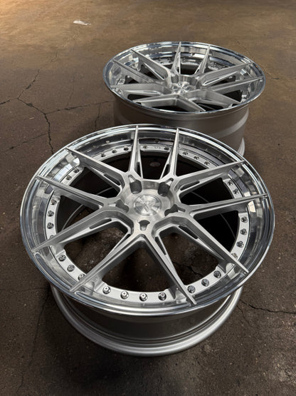 New 20x8.5 ET33 20x10 ET40 Vogue Wheel X01 (4 wheel) 5x120 Silver