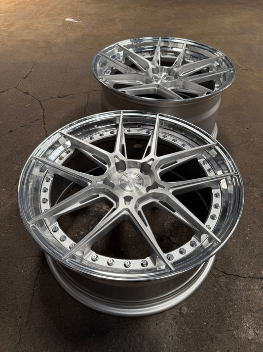 New 20x8.5 ET33 20x10 ET40 Vogue Wheel X01 (4 wheel) 5x120 Silver