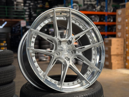 New 20x8.5 ET33 20x10 ET40 Vogue Wheel X01 (4 wheel) 5x120 Silver