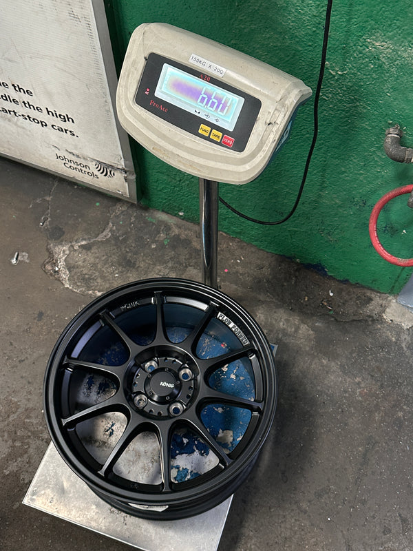 New 16X7.5 ET38 Konig Dekagram Rim (4 wheel) Matt Black 4X100